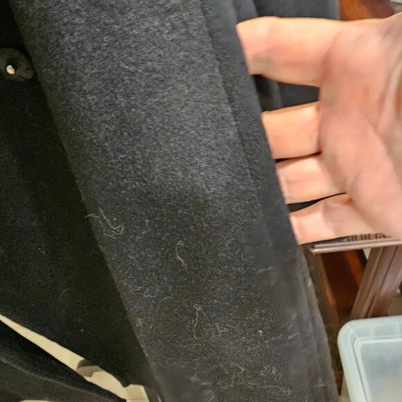 1 Madison Womens Coat XXL Black Fox Fur Retro Glam Old Money Quiet Luxury - Picture 7 of 15